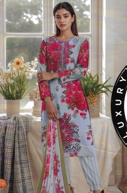 3 Piece Printed Lawn Suit