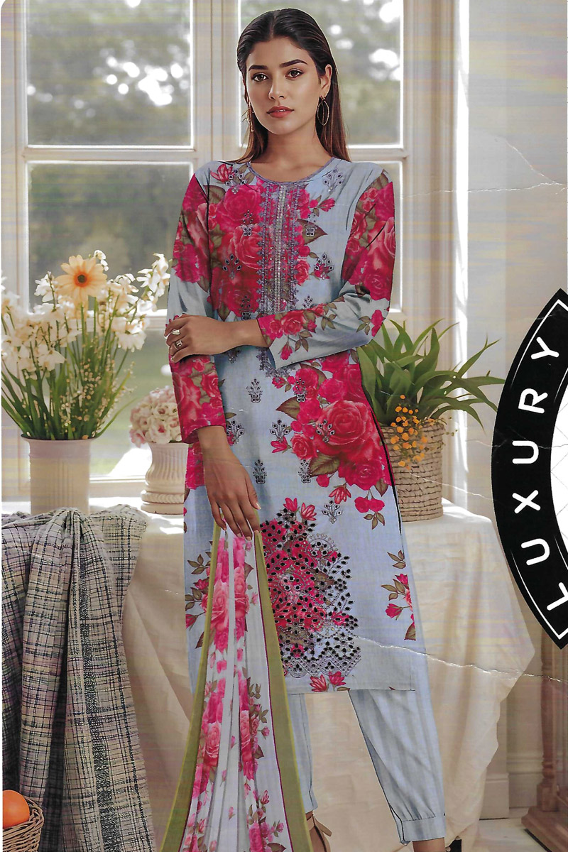3 Piece Printed Lawn Suit