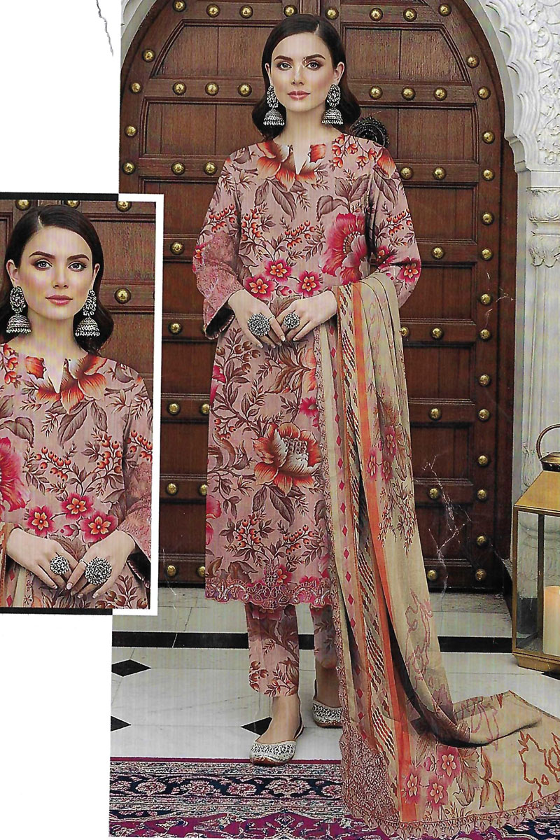 3 Piece Printed Lawn Suit