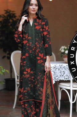 Printed Sequence Lawn Suit 3 Piece