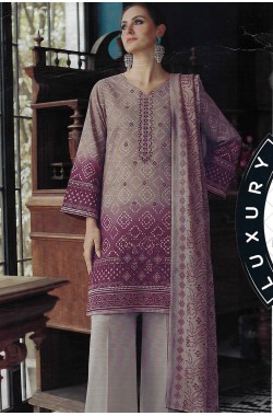 Printed Sequence Lawn Suit 3 Piece