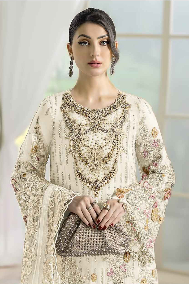 Chiffon Heavy With Heavy Embroidery Suit