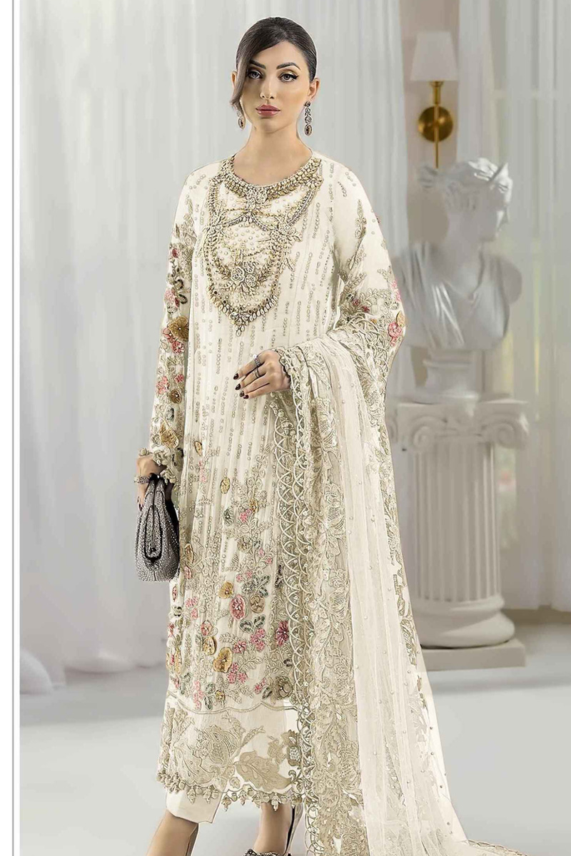 Chiffon Heavy With Heavy Embroidery Suit