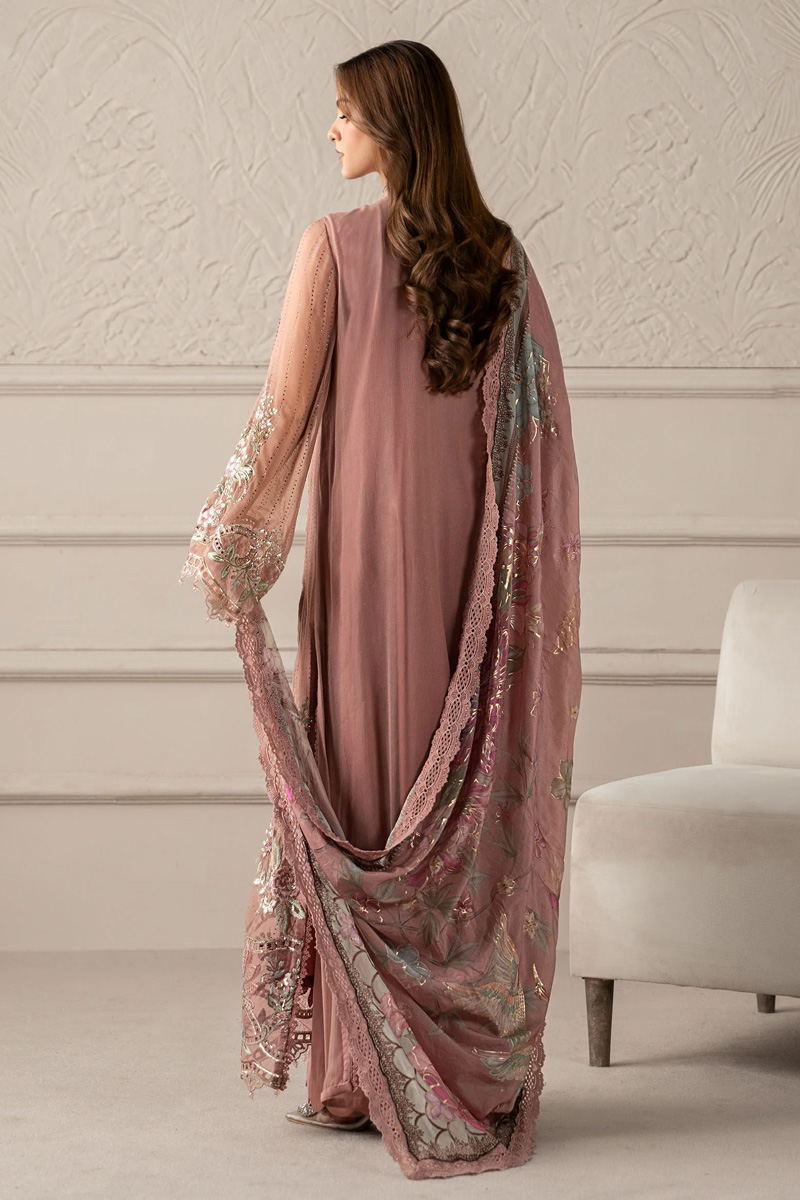 Embroidered Chiffon 3 Piece Suit