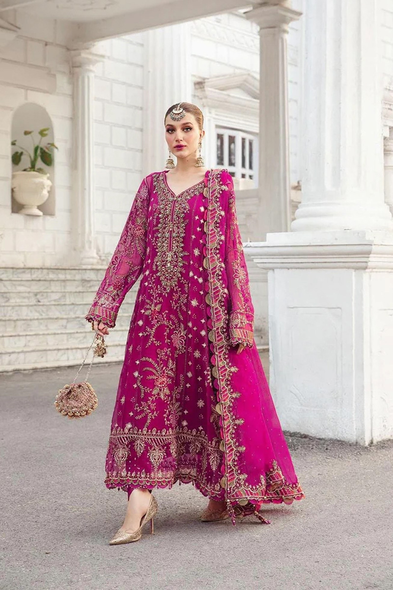 Embroidered Chiffon Suit 3 Piece