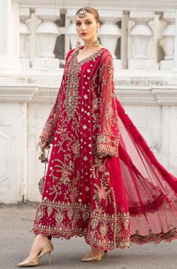 Embroidered Chiffon Suit 3 Piece
