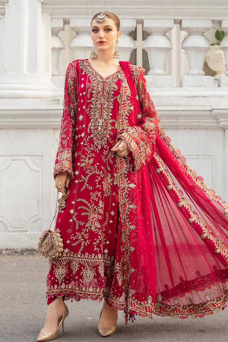 Embroidered Chiffon Suit 3 Piece