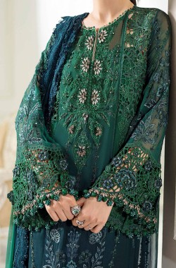 Green Chiffon Bridal Outfit – Maria B Wedding Edition