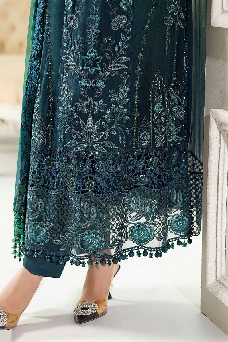 Green Chiffon Bridal Outfit – Maria B Wedding Edition