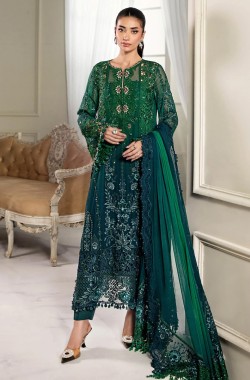 Green Chiffon Bridal Outfit – Maria B Wedding Edition