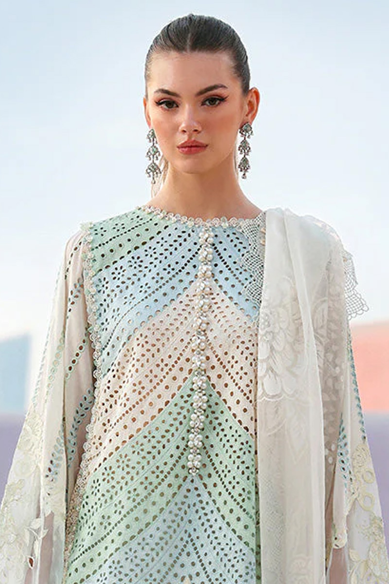 Luxury Lawn Unstitched Embroidered 3Pc Suit
