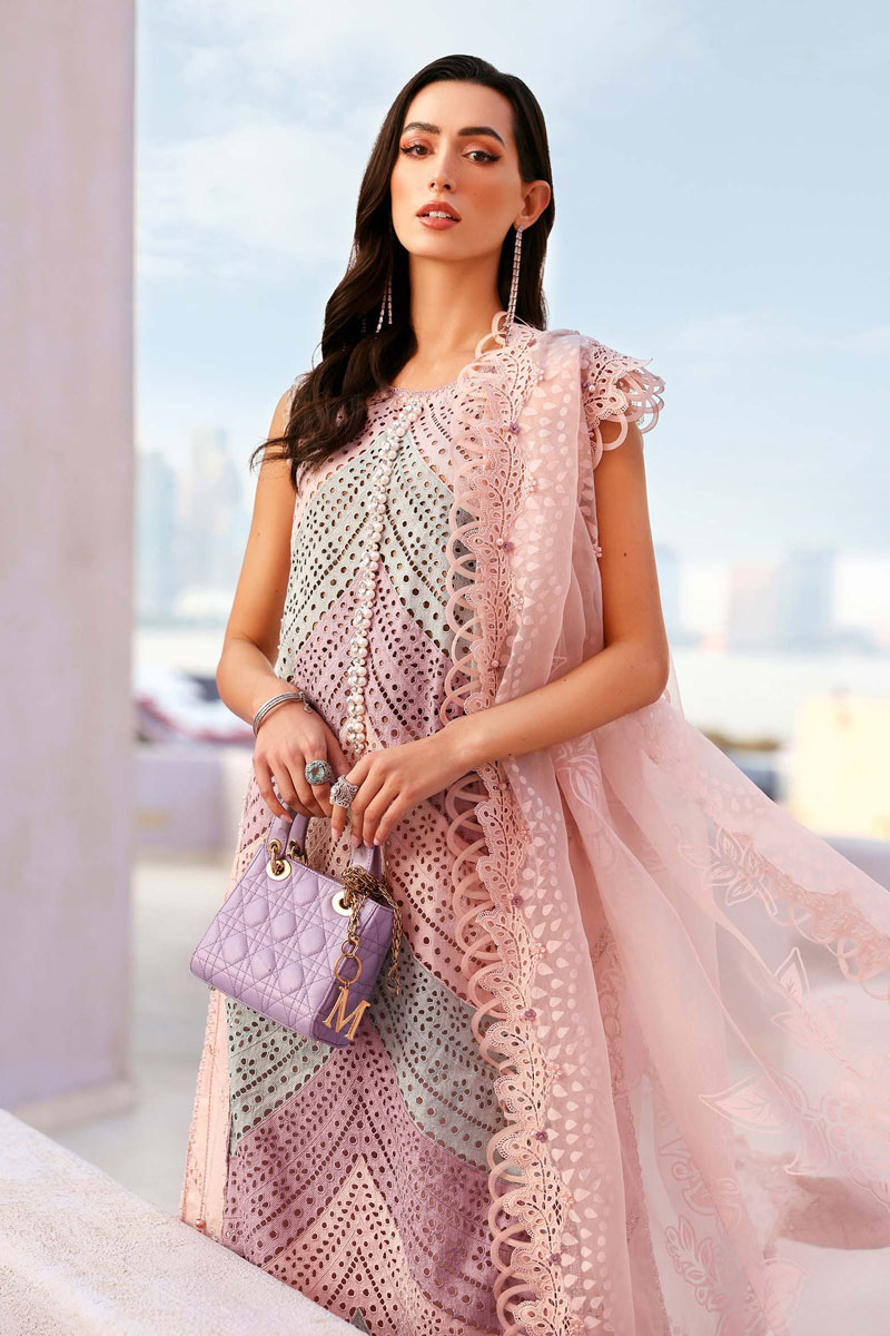 Luxury Lawn Unstitched Embroidered 3Pc Suit