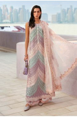Luxury Lawn Unstitched Embroidered 3Pc Suit